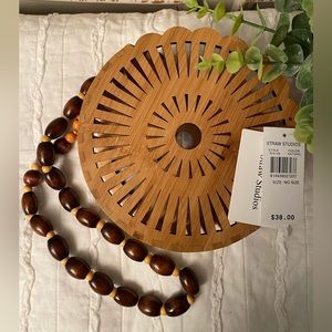 Straw Studios Round Bag - new with tags.